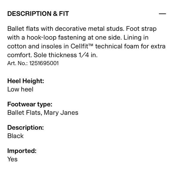 New with tags H&M studded black Mary Jane’s - Picture 12 of 14